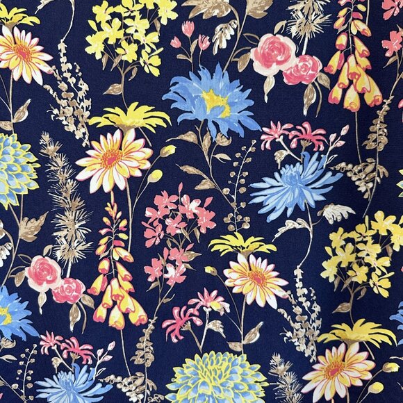 J. McLaughlin Wavesong Catalina Cloth Blue Floral Bateau Neck Top - Picture 8 of 9